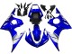 Bleu Blanc Carénages Moto Yamaha YZF 600 R6 2005