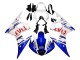 Blanc Bleu Dunlop Fiat Motul Carénage Moto Yamaha YZF 600 R6 2005