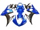 Bleu Noir Mat Carénage Moto Yamaha YZF 600 R6 2005