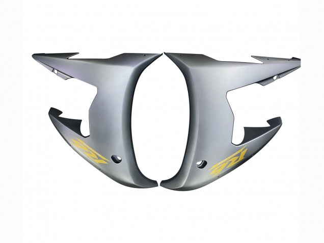 Gris Noir Mat Or Carénage Moto Yamaha YZF 600 R6 2005