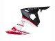 Rouge Blanc Noir Mat Carénage Moto Yamaha YZF 600 R6 2005