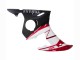 Rouge Blanc Noir Mat Carénage Moto Yamaha YZF 600 R6 2005