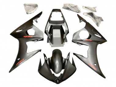 Noir Mat Rouge Carénage Moto Yamaha YZF 600 R6 2005 Pas Chère