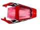 Blanc Rouge Noir Brillant Carénage Moto Yamaha YZF 600 R6 2005