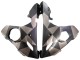 Noir Mat Gris Geometric Carénage Moto Yamaha YZF 600 R6 2005
