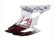 Blanc Rouge Marron Fiat Acer Yamalube Carénage Moto Yamaha YZF 600 R6 2006-2007