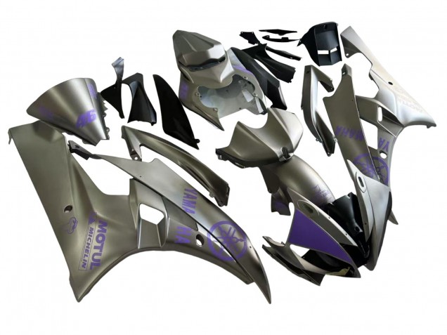 Gris Violet Motul Carénage Moto Yamaha YZF 600 R6 2006-2007