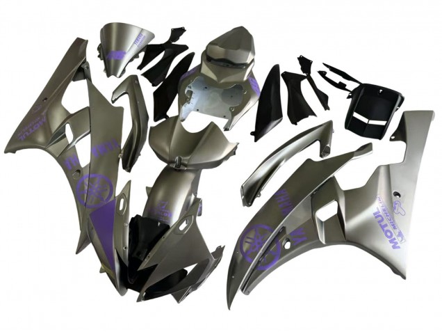 Gris Violet Motul Carénage Moto Yamaha YZF 600 R6 2006-2007