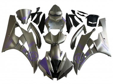 Gris Violet Motul Carénage Moto Yamaha YZF 600 R6 2006-2007 Pas Chère