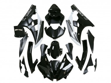 Noir Brillant Noir Mat Blanc Motul Michelin Carénage Moto Yamaha YZF 600 R6 2006-2007 Pas Chère