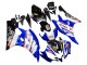 Blanc Bleu Noir Fimer Volvo Yamalube Sterilgarda Carénage Moto Yamaha YZF 600 R6 2006-2007