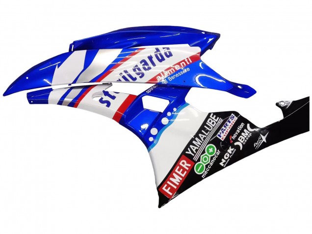 Blanc Bleu Noir Fimer Volvo Yamalube Sterilgarda Carénage Moto Yamaha YZF 600 R6 2006-2007