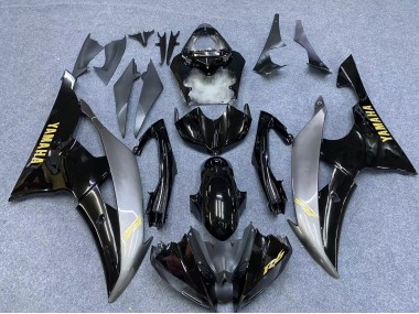 Argent Noir Brillant Or Décalque Carénage Moto Yamaha YZF 600 R6 2006-2007 Pas Chère