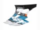 Blanc Bleu Noir Semakin Didepan ENEOS Carénage Moto Yamaha YZF 600 R6 2006-2007