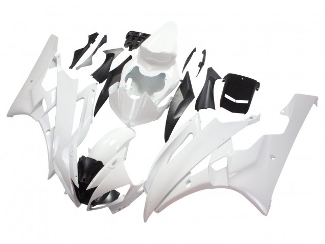 Blanc Carénage Moto Yamaha YZF 600 R6 2006-2007