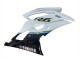 Blanc Bleu Noir Brillant Carénages Moto Yamaha YZF 600 R6 2008-2016