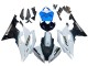 Blanc Bleu Noir Brillant Carénages Moto Yamaha YZF 600 R6 2008-2016