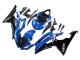 Blanc Bleu Noir Brillant Carénage Moto Yamaha YZF 600 R6 2008-2016