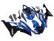 Blanc Bleu Noir Brillant Carénage Moto Yamaha YZF 600 R6 2008-2016