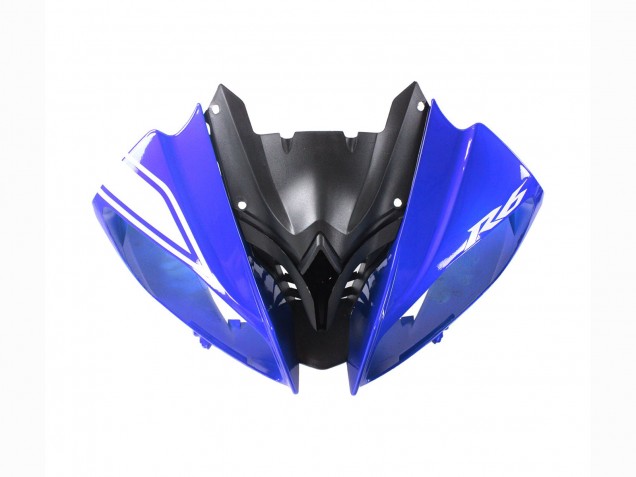 Blanc Bleu Noir Brillant Carénage Moto Yamaha YZF 600 R6 2008-2016