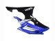 Blanc Bleu Noir Brillant Carénage Moto Yamaha YZF 600 R6 2008-2016