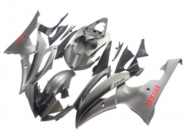 Gris Mat Rouge Décalque Carénage Moto Yamaha YZF 600 R6 2008-2016 Pas Chère