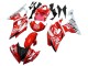 Blanc Rouge Noir Fiat Acer Carénage Moto Yamaha YZF 600 R6 2008-2016