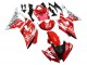 Blanc Rouge Noir Fiat Acer Carénage Moto Yamaha YZF 600 R6 2008-2016