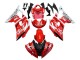 Blanc Rouge Noir Fiat Acer Carénage Moto Yamaha YZF 600 R6 2008-2016