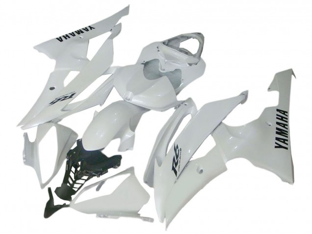 Blanc Brillant Carénage Moto Yamaha YZF 600 R6 2008-2016