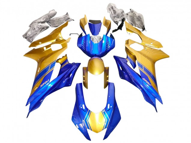 Or Bleu Carénage Moto Yamaha YZF 600 R6 2017-2023