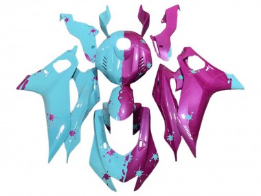 Bleu Rose Carénage Moto Yamaha YZF 600 R6 2017-2023 Pas Chère