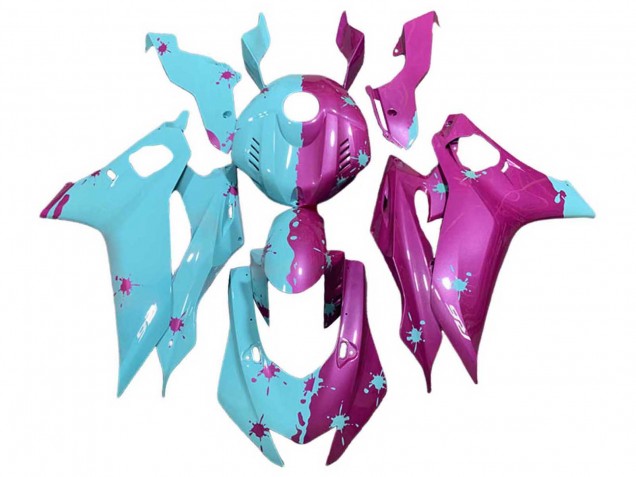 Bleu Rose Carénage Moto Yamaha YZF 600 R6 2017-2023