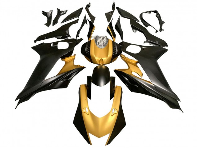 Or Noir Mat Carénage Moto Yamaha YZF 600 R6 2017-2023