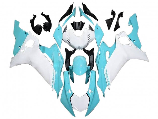 Blanc Bleu Clair Carénage Moto Yamaha YZF 600 R6 2017-2023