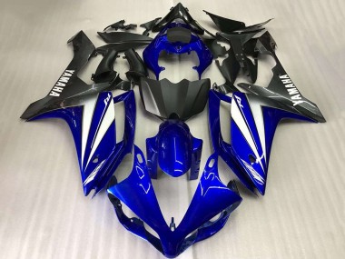 Bleu Blanc Noir Mat Carénage Moto Yamaha YZF R1 2007-2008 Pas Chère