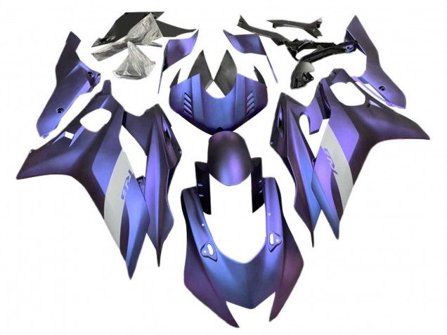Violet Argent Carénage Moto Yamaha YZF 600 R6 2017-2023