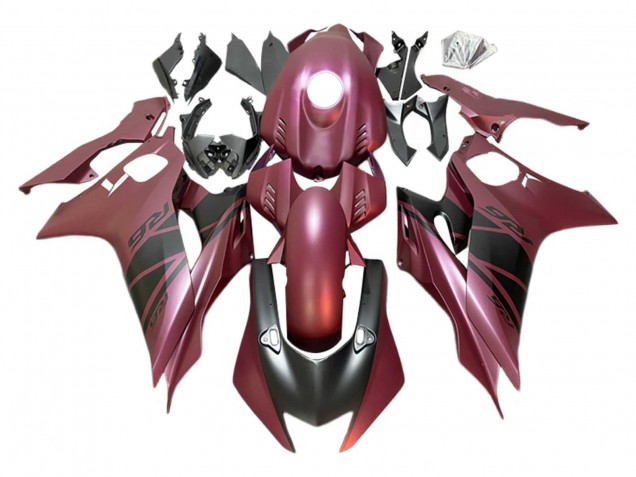 Rouge Marron Noir Mat Carénage Moto Yamaha YZF 600 R6 2017-2023