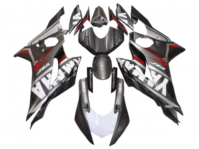 Noir Mat Blanc Rouge Carénage Moto Yamaha YZF 600 R6 2017-2023