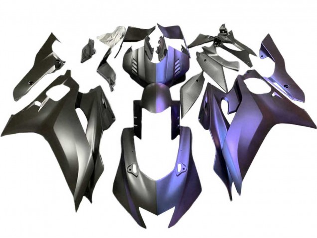 Noir Mat Violet Carénage Moto Yamaha YZF 600 R6 2017-2023