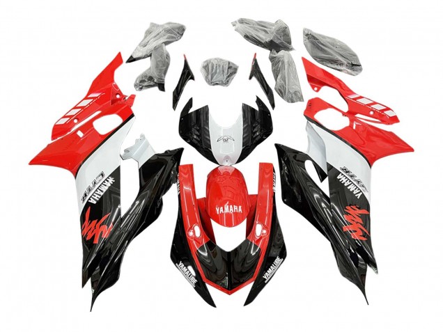 Blanc Rouge Noir GYTR Yamalube Carénage Moto Yamaha YZF 600 R6 2017-2023