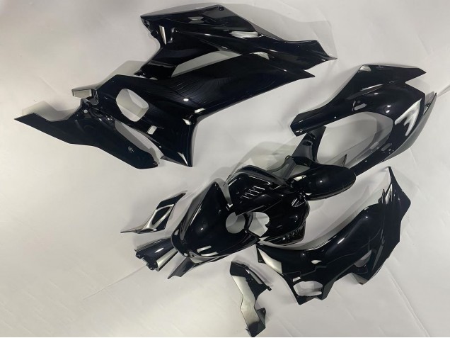 Noir Brillant Carénage Moto Yamaha YZF 600 R6 2017-2023