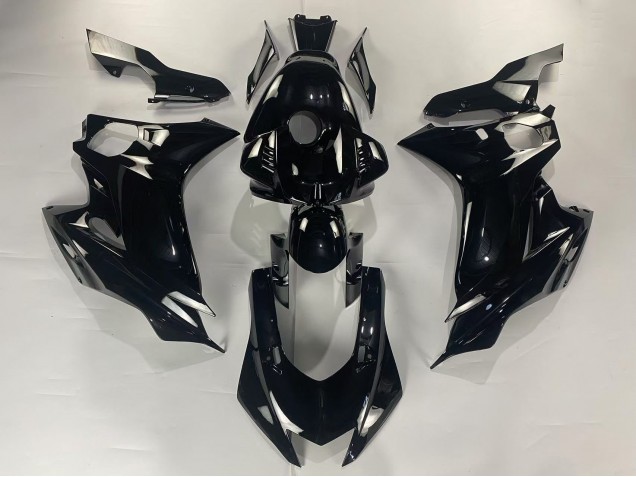 Noir Brillant Carénage Moto Yamaha YZF 600 R6 2017-2023