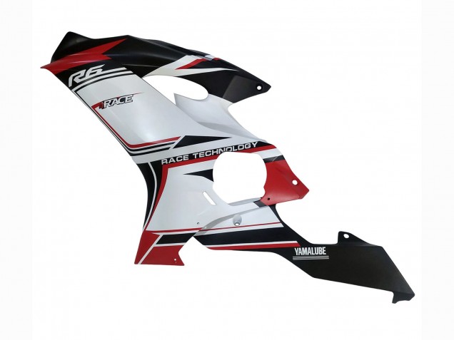 Blanc Rouge Noir Semakin Didepan Carénage Moto Yamaha YZF 600 R6 2017-2023