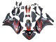 Noir Mat Rouge Bande Carénage Moto Honda CBR250RR 2011-2015