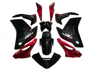 Noir Brillant Rouge Carénage Moto Honda CBR250RR 2011-2015 Pas Chère