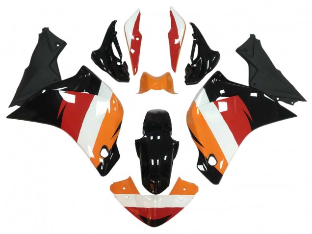 Orange Blanc Rouge Noir Brillant Carénage Moto Honda CBR250RR 2011-2015