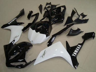 Blanc Noir Carénage Moto Yamaha YZF R1 2007-2008 Pas Chère