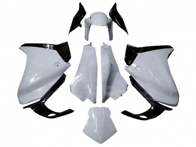 Blanc Noir Brillant Carénage Moto Honda VFR 1200 2010-2014