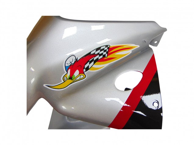 Argent Rouge Noir Bande Courses Carénage Moto Honda VTR1000 2000-2006